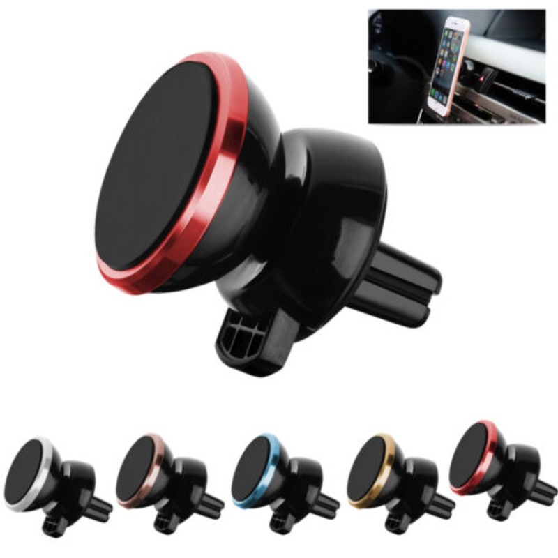Soporte Iman Magnetico Celular Gps Auto Metal Giratorio 360