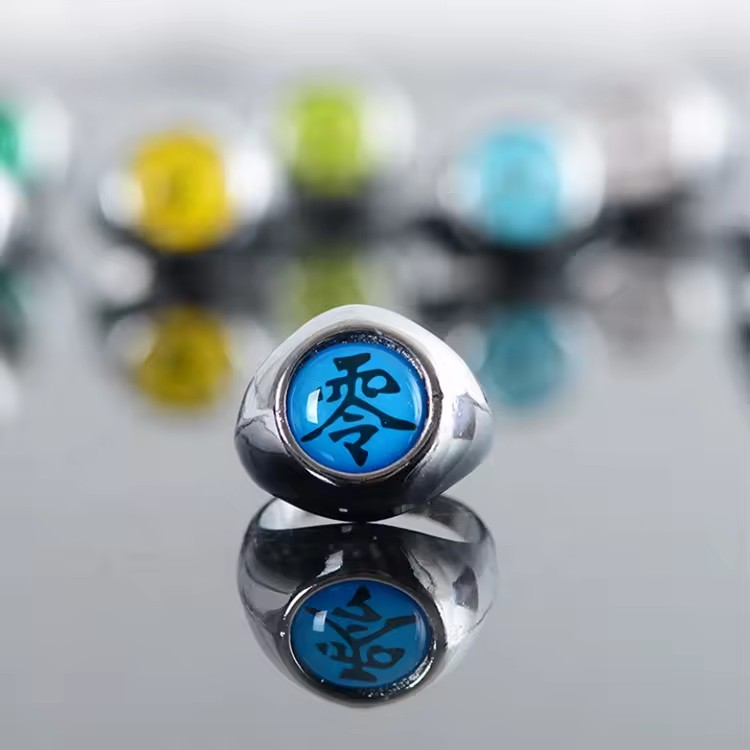 Pack De 10 Anillos De Naruto + 1 Cadenas Cosplay Anime Itachi Akatsuki Pain