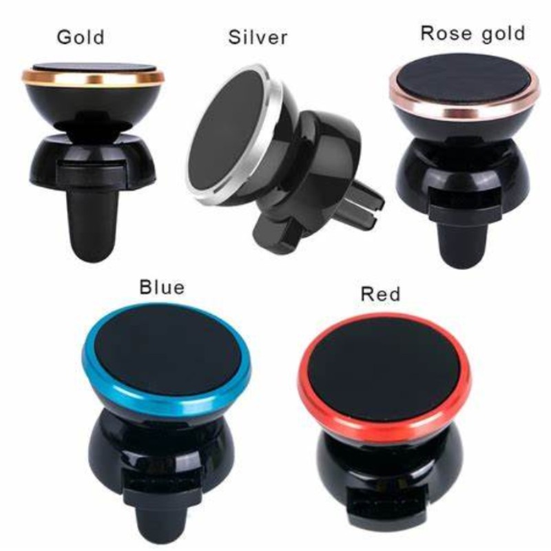 Soporte Iman Magnetico Celular Gps Auto Metal Giratorio 360