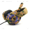 Auricular Gamer Komc G305 Camuflado Luz Led
