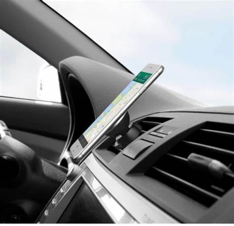 Soporte Iman Magnetico Celular Gps Auto Metal Giratorio 360