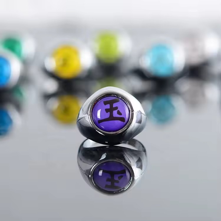 Pack De 10 Anillos De Naruto + 1 Cadenas Cosplay Anime Itachi Akatsuki Pain