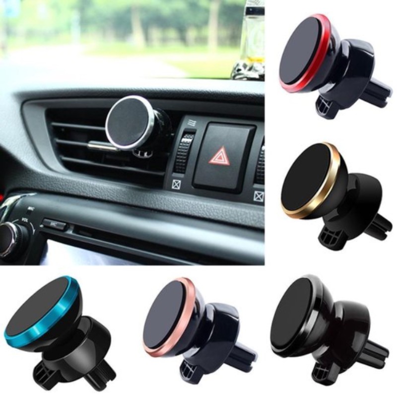 Soporte Iman Magnetico Celular Gps Auto Metal Giratorio 360