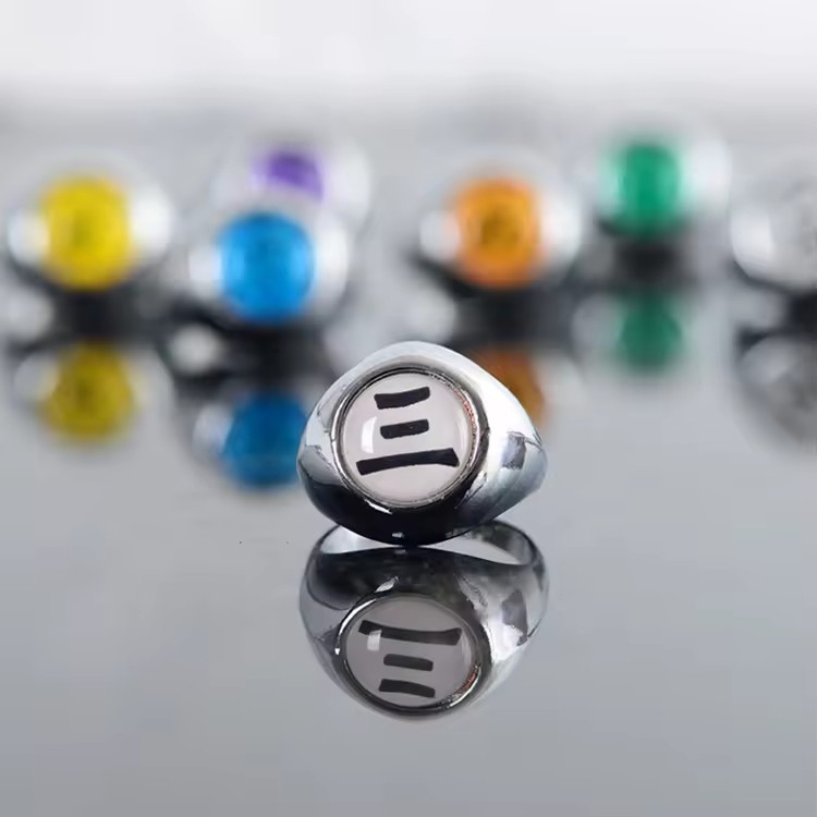 Pack De 10 Anillos De Naruto + 1 Cadenas Cosplay Anime Itachi Akatsuki Pain