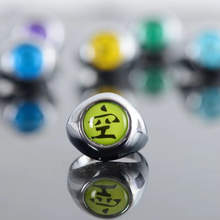 Pack De 10 Anillos De Naruto + 1 Cadenas Cosplay Anime Itachi Akatsuki Pain