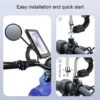 Soporte Para Celular Seguro Moto Bici Impermeable Tactil Rigido