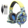 Auricular Gamer Komc G305 Camuflado Luz Led