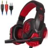 Auricular Gamer Para PS4 o PC Microfono Luz Led HY-850MV