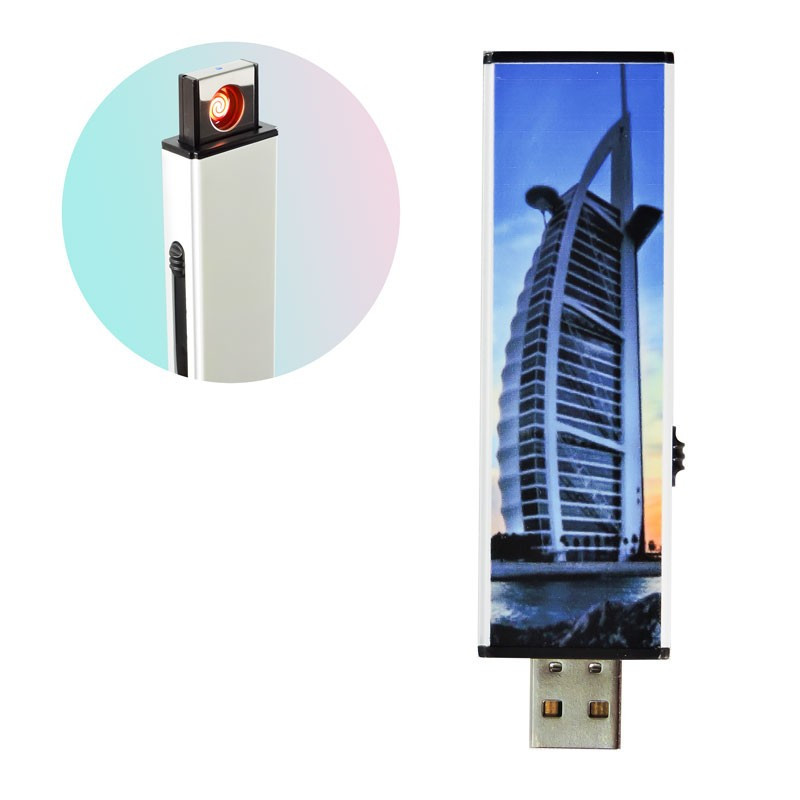 Encendedor Electronico Tipo Pendrive Carga USB Fuego Catalitico Sin Gas