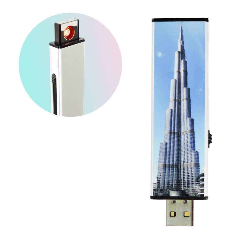 Encendedor Electronico Tipo Pendrive Carga USB Fuego Catalitico Sin Gas