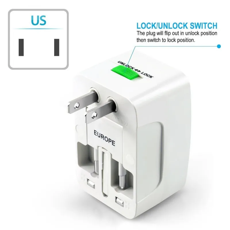 Adaptador Enchufe Universal Especial Internacional 110v 220v