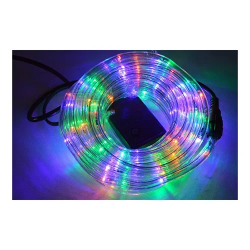 Manguera Luz Tira Led 5m Rgb 220v Ip44 Interiores Y Exteriores Navidad