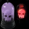 Decoracion Halloween Mini Lamparas Led RGB Calavera Y Calabaza Cotillon Terror