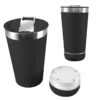 Vaso Termico De Acero Inoxidable 420ml Con Tapa Abridor Y Parlante Bluetooth Recargable