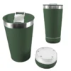 Vaso Termico De Acero Inoxidable 420ml Con Tapa Abridor Y Parlante Bluetooth Recargable