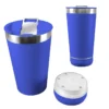 Vaso Termico De Acero Inoxidable 420ml Con Tapa Abridor Y Parlante Bluetooth Recargable