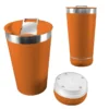 Vaso Termico De Acero Inoxidable 420ml Con Tapa Abridor Y Parlante Bluetooth Recargable
