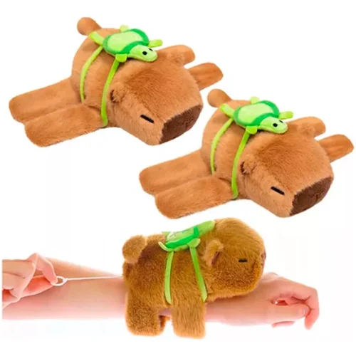 Capibara Peluche Brazalete Pulsera Movimiento Colita Sonido Marrón