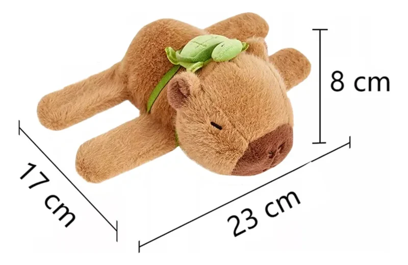 Capibara Peluche Brazalete Pulsera Movimiento Colita Sonido Marrón
