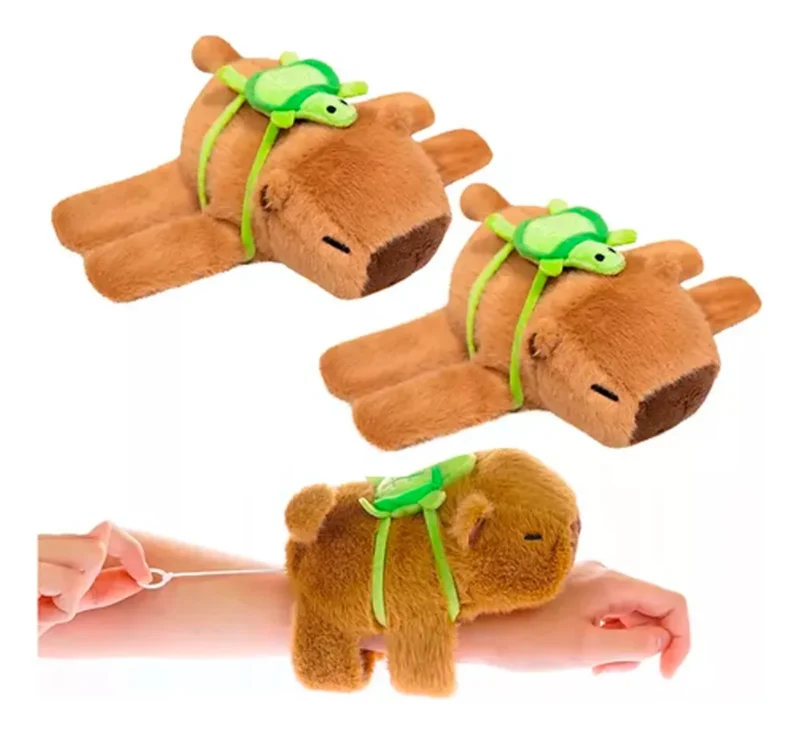 Capibara Peluche Brazalete Pulsera Movimiento Colita Sonido Marrón