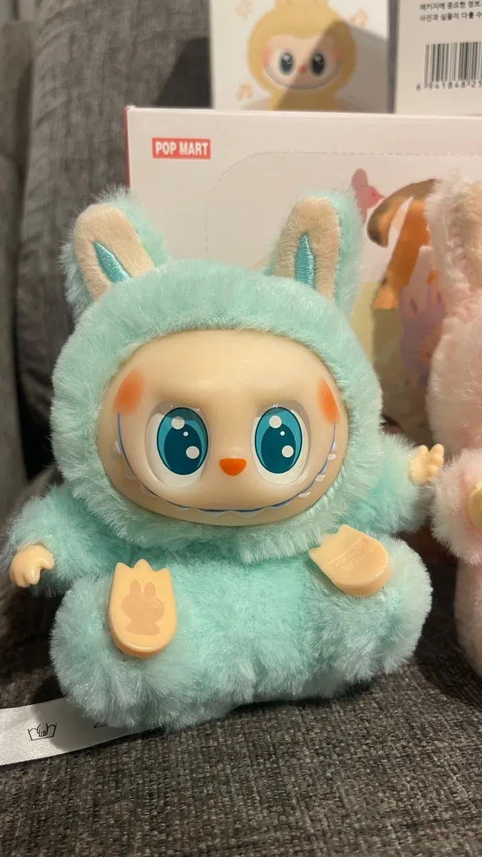 Labubu Oso Peluche Caja Sorpresa 13 Cm Índigo Llavero