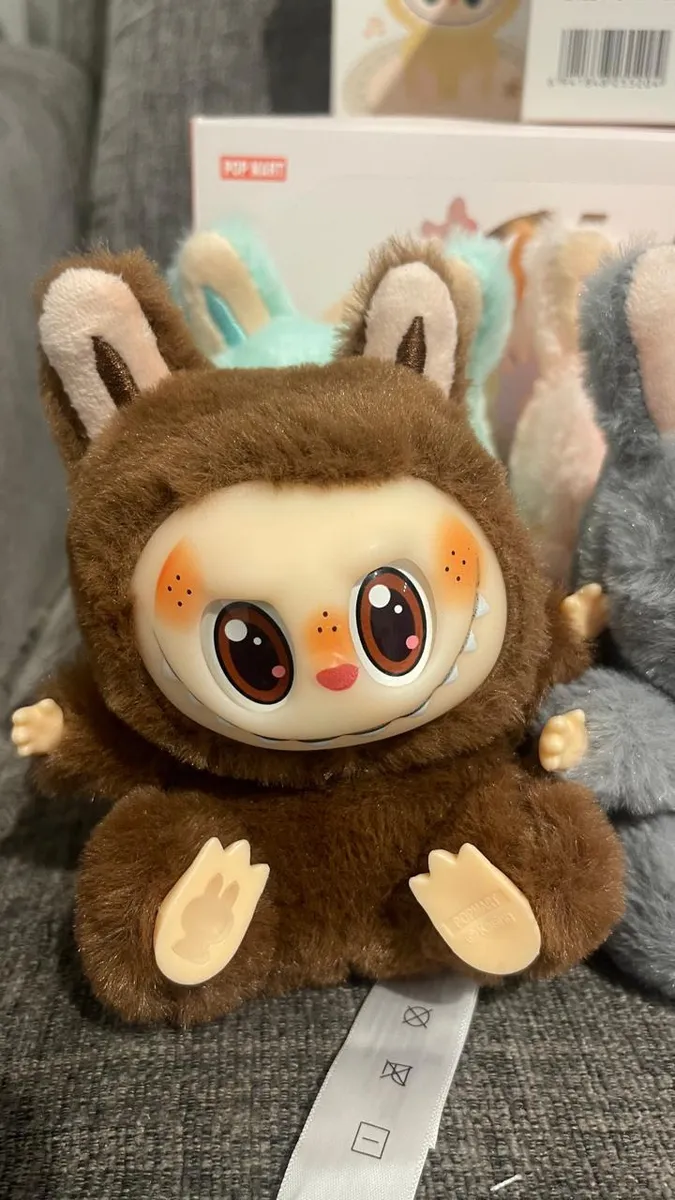 Labubu Oso Peluche Caja Sorpresa 13 Cm Índigo Llavero