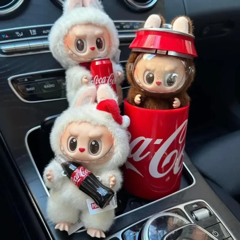 Labubu Version CocaCola Oso Peluche Caja Sorpresa Índigo Llavero Niño Niña