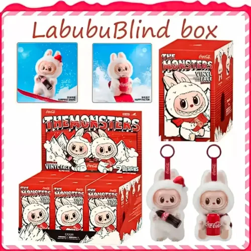 Labubu Version CocaCola Oso Peluche Caja Sorpresa Índigo Llavero Niño Niña
