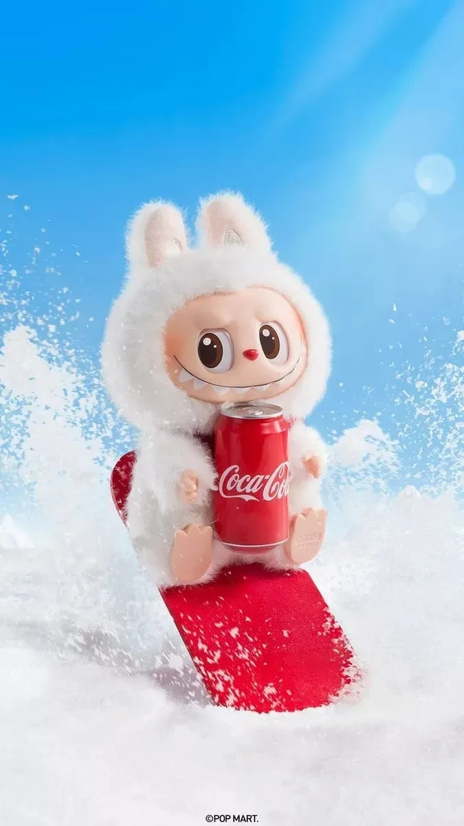 Labubu Version CocaCola Oso Peluche Caja Sorpresa Índigo Llavero Niño Niña