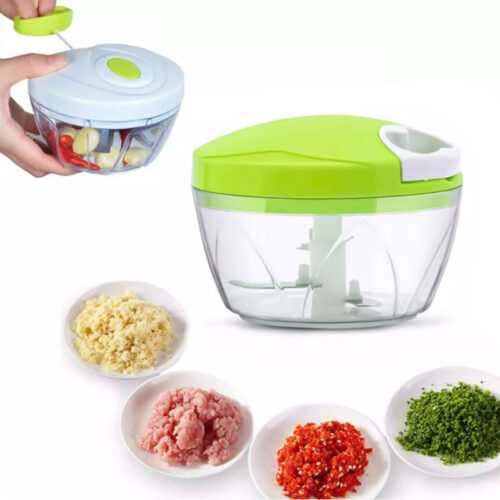 Mini Picadora Trituradora Verduras Giratoria Manual Choppera A Cuerda Capacidad 200g