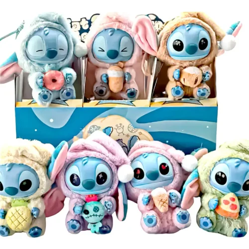 Stitch Peluche Caja Sorpresa Disney Miniso Coleccion Sorpresa Llavero