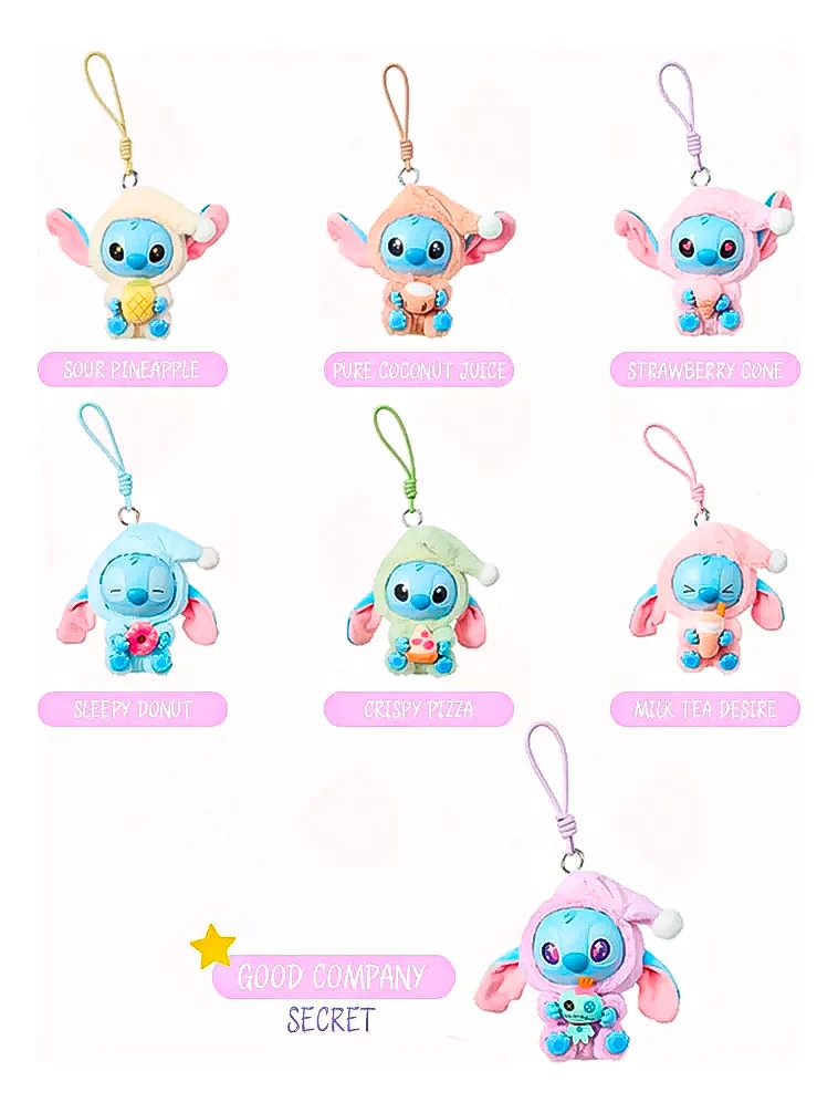 Stitch Peluche Caja Sorpresa Disney Miniso Coleccion Sorpresa Llavero