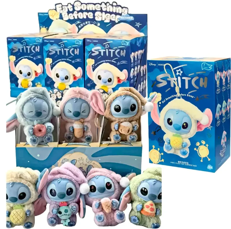 Stitch Peluche Caja Sorpresa Disney Miniso Coleccion Sorpresa Llavero