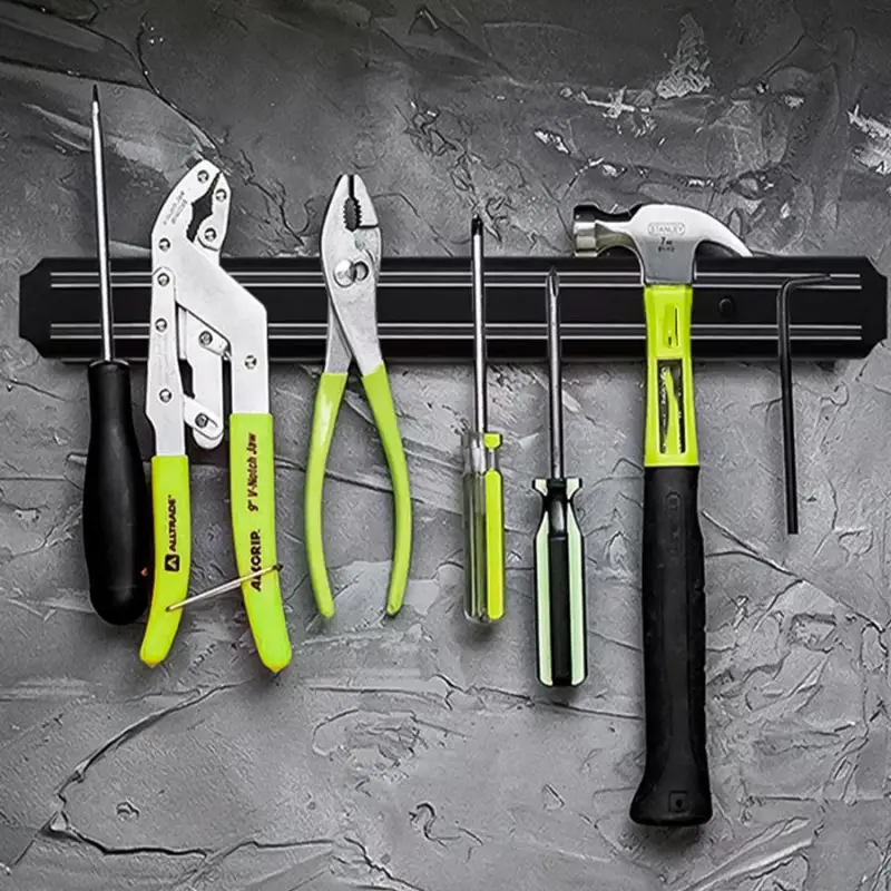 Soporte Organizador de Cuchillos Barra Imantada 54cm Doble Fila Magnética