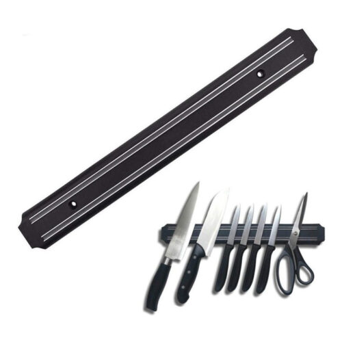 Soporte Organizador de Cuchillos Barra Imantada 54cm Doble Fila Magnética
